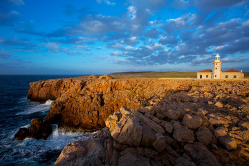 Menorca Punta Nati Faro lighthouse Balearic Islands
