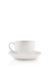 Coffee-cup with white copy space
