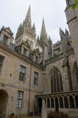 Fototapeta na wymiar Saint-Corentin Quimper Katedra
