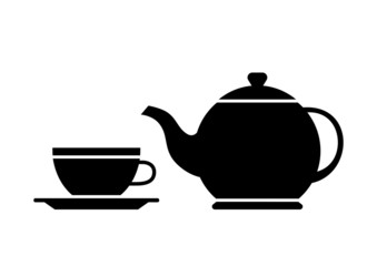 Teacup and teapot