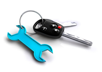 Keys with keyring - Blue Spanner Repair