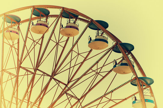 Wheel in the amusement park
