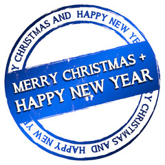 New Stamp - Merry Christmas + happy new year