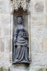 Fototapeta na wymiar szczegół Saint-Corentin Quimper katedry