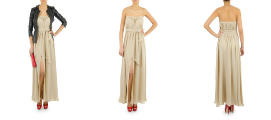 Woman fashion concept isolated on white