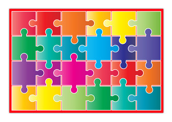 Puzzle, symbol of successful diversity