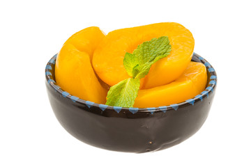 Marinated peaches
