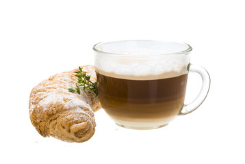 Coffee and croissant