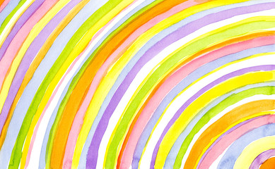 Watercolor rainbow - 58268559
