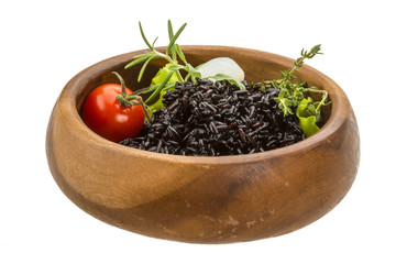 Black boiled rice