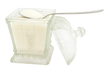 Sugar bowl with spoon