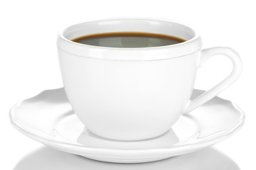 Coffee cup isolated on white