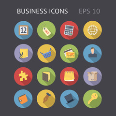 Flat Icons for Business