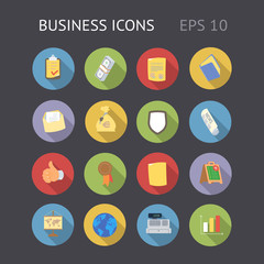 Flat Icons for Business