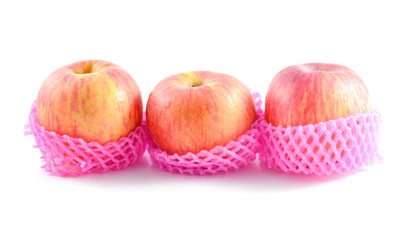 juicy apples isolated on white background