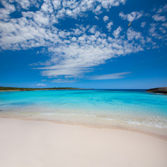 Menorca Son Saura beach in Ciutadella turquoise Balearic