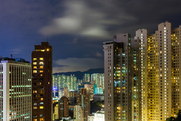 Obraz premium Downtown district in Hong Kong