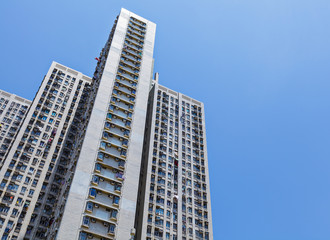 Fototapeta na wymiar Public housing in Hong Kong