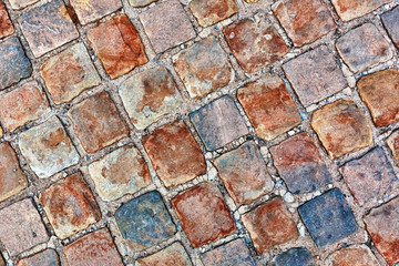 Texture of cobblestone background.Paris