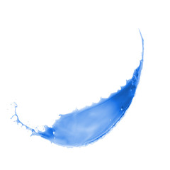 blue paint splash