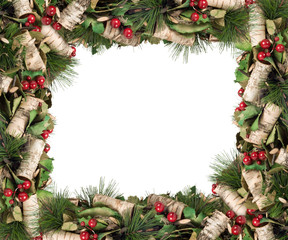 Merry Christmas and Happy New Year. Christmas frame.