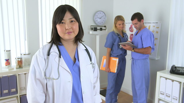 Japanese doctor and her two colleagues