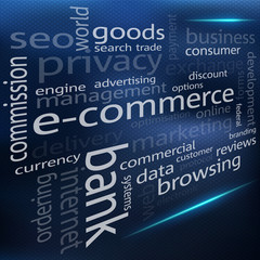 Obraz premium Vector E-commerce Cloud