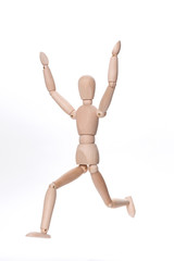 ゴールする人形