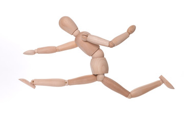 ジャンプする人形