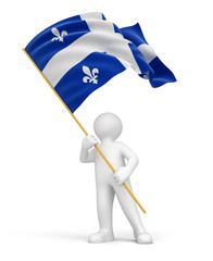 3D Quebec  Flag