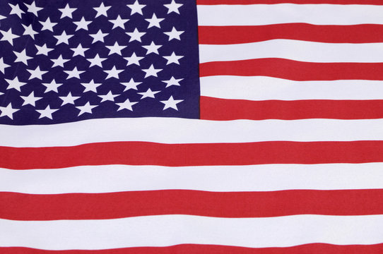 Background close up of USA Stars and Stripes flag