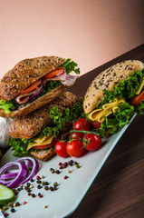 Healthy lunch, sandwich