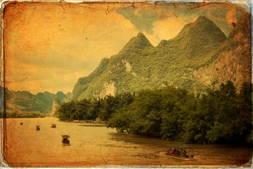 Poster Guilin karst mountains landscape © lapas77