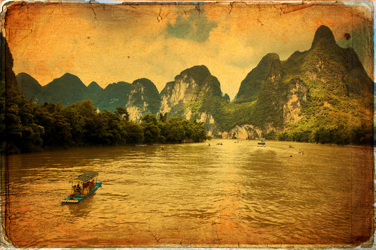 Guilin karst mountains landscape