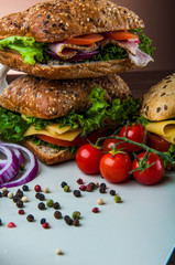 Healthy lunch, sandwich