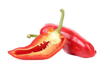 Red pepper and slice.