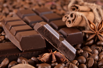 Chocolate and coffee