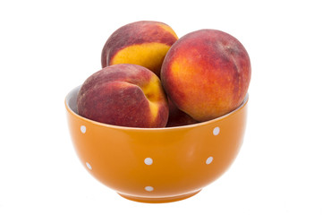 Bright ripe peaches