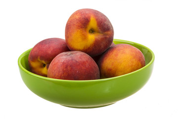 Fototapeta na wymiar Ripe bright peaches