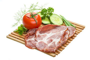 Bacon with vegetables