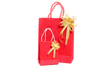 Red bag for  New Year on white background