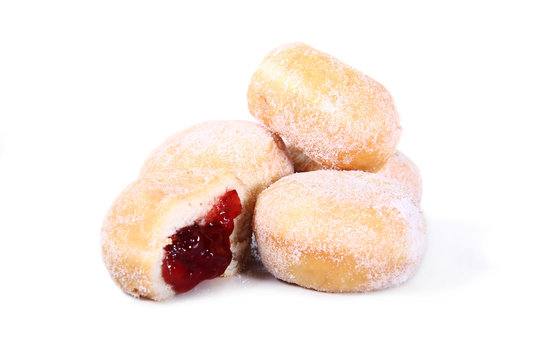 five Jam Dougnuts