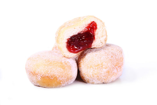 Three Jam Dougnuts