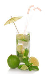 Mojito isolated on white