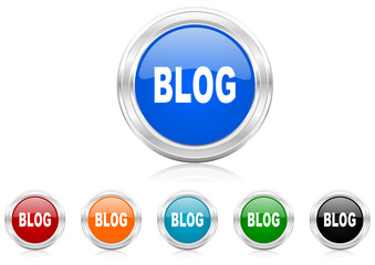 blog icon vector set