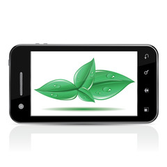 SMARTPHONE GREEN LEAVES