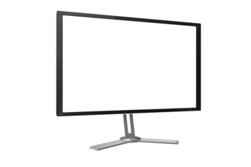 3D render of computer monitor.