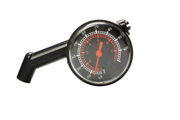 Close-up of a pressure gauge