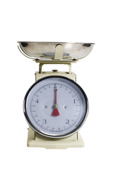 Close-up of a weighing scale