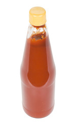 Close-up of a tomato sauce bottle